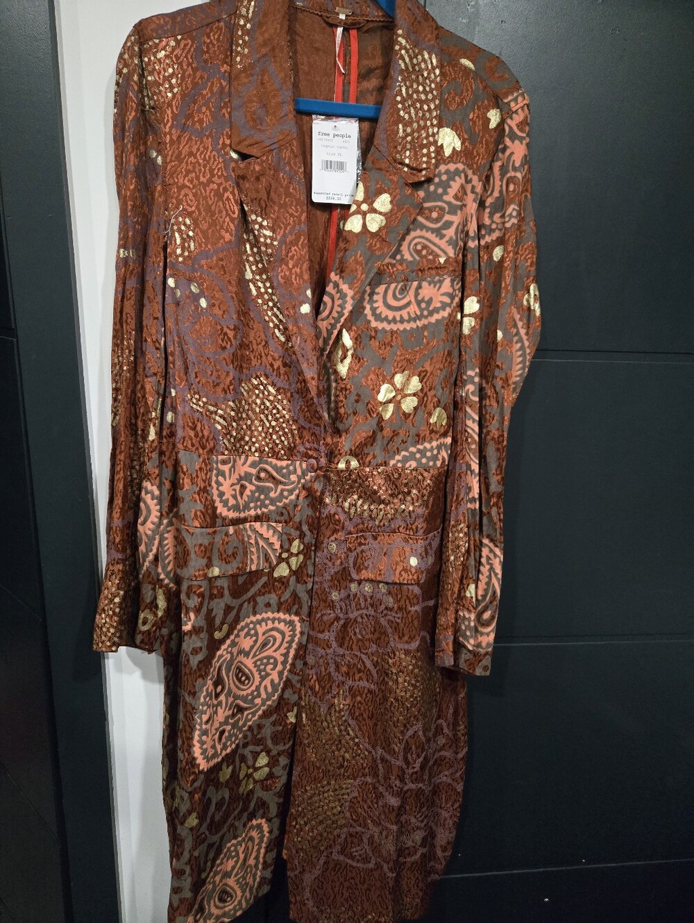 Free People Nwt Eye of the Wild Duster Trench Coat XL Duster